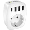 LENCENT EU Plug Power Strip With Three AC Outlets Three USB Ports And One USB C Adapter 8