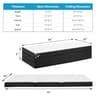 JHK Three Fold Portable Floor Bed Mattress Certified By CertiPUR US For Travel Camping Yoga 11