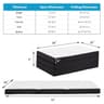 JHK Three Fold Portable Floor Bed Mattress Certified By CertiPUR US For Travel Camping Yoga 14