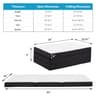 JHK Three Fold Portable Floor Bed Mattress Certified By CertiPUR US For Travel Camping Yoga 15