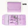 16 Piece Professional Nail Clippers And Cuticle Nippers Set With Travel Case 7