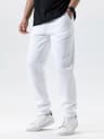 Mens Autumn Winter Fleece Sweatpants Baggy Joggers Elastic Waist 9