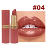 Long Lasting Matte Velvet Lipstick With Pearlescent Pink Glitter Shimmer Finish 6