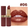 Long Lasting Matte Velvet Lipstick With Pearlescent Pink Glitter Shimmer Finish 9