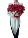 Rose Bouquet Crochet Blanket Handmade Soft Acrylic Throw 9