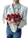Rose Bouquet Crochet Blanket Handmade Soft Acrylic Throw 6