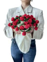 Rose Bouquet Crochet Blanket Handmade Soft Acrylic Throw 7