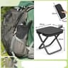 Portable Outdoor Folding Stool With Pencil Case Storage For Camping And Travel 7
