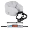 Travel Neck Pillow With Fillable Clothing Pillowcase And Velvet Cover 9