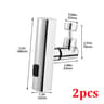 Three Mode Swivel Extension Faucet Nozzle With Splash Proof Waterfall Flow For Kitchen Sinks 7