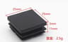 Plastic Square Tube End Caps For Chair Legs And Furniture Pipes 16 PCS 13