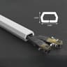 PVC Floor Cord Cover Cable Protector Self Adhesive Electrical Cable Hider 8