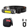 Rechargeable COB LED Headlamp With Magnetic Base And Adjustable Strap 10