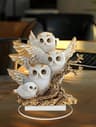 Owl Family Ornament Anime Themed Collectible Home And Office Decoration 14