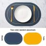 Premium Leather Table Placemats Set  HeatResistant  Waterproof Dining Decor 9