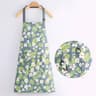 Premium Floral Waterproof Apron  Adjustable Cooking Bib With Pocket For Baking  Gardening 9