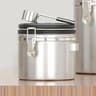 Stainless Steel Coffee Beans Vacuum Storage Jar  Large Capacity Airtight Container With Spoon 6