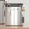 Stainless Steel Coffee Beans Vacuum Storage Jar  Large Capacity Airtight Container With Spoon 7