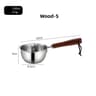 Mini 304 Stainless Steel Oil Pot  Small Saucepan With Wooden Handle For Butter  Chocolate 7