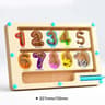 Montessori Magnetic Color  Number Sorting Maze  Wooden Sensory Activity Board 10