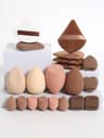 20Piece Pink Makeup Sponge  Puff Set  Professional Blending  Setting Kit 9
