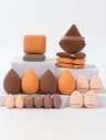 20Piece Pink Makeup Sponge  Puff Set  Professional Blending  Setting Kit 10