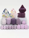 20Piece Pink Makeup Sponge  Puff Set  Professional Blending  Setting Kit 18