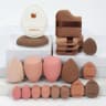 20Piece Pink Makeup Sponge  Puff Set  Professional Blending  Setting Kit 20