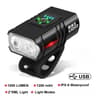 T6 LED Bicycle Front Light  HighIntensity Rechargeable Night Riding Headlamp 6