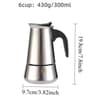 Stainless Steel Italian Moka Pot Espresso Maker 8