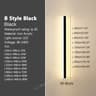 Modern Waterproof Outdoor Long Strip LED Wall Lamp IP65 Aluminum Garden Sconce 7