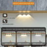 Wireless UltraThin Motion Sensor LED Cabinet Light  USB Rechargeable Dimmable Lamp 9