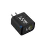 65W DualPort USBA  USBC Fast Charger  PD Quick Travel Adapter For IPhone Samsung  Xiaomi 12