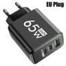 3Port MultiPlug USB  TypeC PD Fast Charger  Quick Charge Adapter For IPhone 16 Samsung And Huawei 9