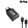 3Port MultiPlug USB  TypeC PD Fast Charger  Quick Charge Adapter For IPhone 16 Samsung And Huawei 13