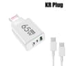 3Port MultiPlug USB  TypeC PD Fast Charger  Quick Charge Adapter For IPhone 16 Samsung And Huawei 14