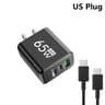 3Port MultiPlug USB  TypeC PD Fast Charger  Quick Charge Adapter For IPhone 16 Samsung And Huawei 16