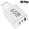 3Port MultiPlug USB  TypeC PD Fast Charger  Quick Charge Adapter For IPhone 16 Samsung And Huawei 8