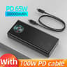 Baseus 65W PD30 Power Bank  30000mAh UltraHigh Capacity Fast Charger For Laptops IPhone 16  Tablets 8