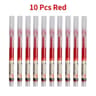10Piece Professional 05mm NeedleTip Gel Pen Set  Straight Liquid Ink For Office And School 8