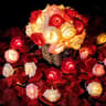 Rose Flower LED String Lights  HighPerformance Battery Operated Garland For Weddings  Decor 11