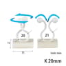 10Piece Charger Cable Organizer  HighPerformance Desktop Tidy Clips  USB Wire Management Holder 20