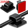SelfAdhesive Wire Organizer  HighPerformance Harness Clamp  Cord Management Clip For PC  USB Cables 15