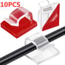 SelfAdhesive Wire Organizer  HighPerformance Harness Clamp  Cord Management Clip For PC  USB Cables 20