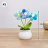 Finished Sunflower Crochet Plant  HighPerformance HandWoven Artificial Flower  Desktop Decoration 21