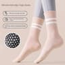 Women Yoga Skipping Rope Sports Socks Pilates Indoor Anti Slip Floor Double Bar Mid Leg Socks 10