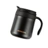 Simple Solid Color Stainless Steel Insulated Coffee Cup With Handle Wide Mouthed Large Capacity Off 7