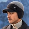 DualTone Knit Baseball Cap  Fashionable Dad Hat With Ear Protection For Outdoor Activities 9