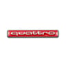 Metal Quattro Front Grill Badge Emblem  3D Car Styling Sticker Decal For Audi A3 A4 A5 A6 Q3 Q5 Q7 11