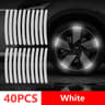 Car Wheel Hub Reflective Stripes  Door Handle Safety Warning Stickers  Rear Reflective Tape 9